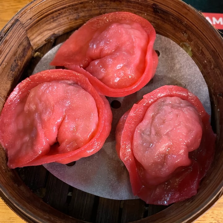 photo of Bali Wasabi Sushi Train STEAMED JICAMA DUMPLING WITH BEET ROOT SKIN shared by @swaru on  04 Sep 2023 - review