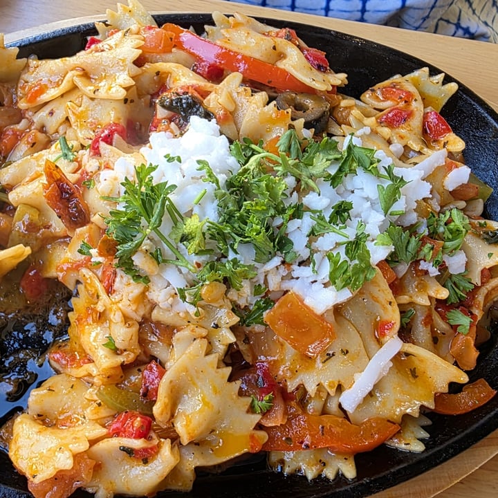 photo of Just Falafel Vegan Cafe Mediterranean Harvest Pasta shared by @eriluc on  29 Aug 2025 - review