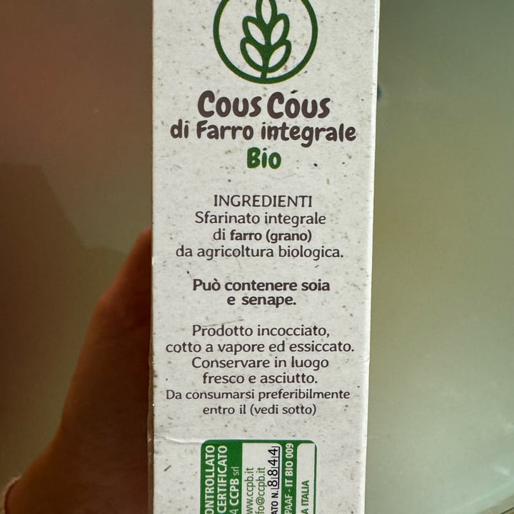 photo of Biovita Cous cous di farro integrale shared by @v-egan on  26 Apr 2024 - review