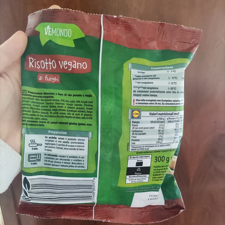 photo of Vemondo Mushroom  risotto shared by @elivegg on  03 Feb 2025 - review