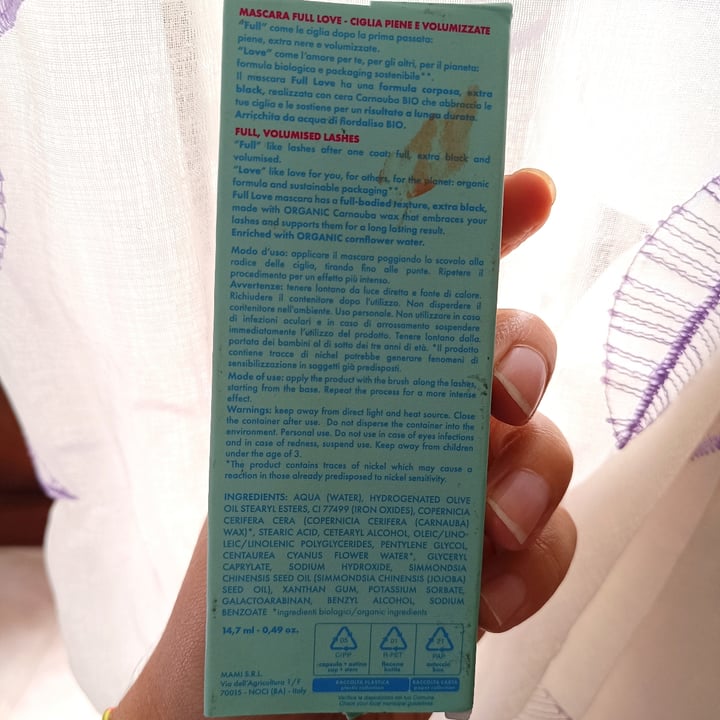 photo of PuroBIO Cosmetico full love extra volume mascara shared by @luana92 on  23 Oct 2024 - review