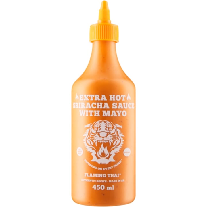 photo of Flaming Thai Extra Hot Sriracha Sauce With Mayo shared by @kathrynsveganjourney on  16 May 2024 - review