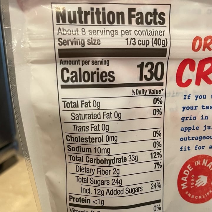 photo of Made in Nature Organic Dried Cranberries shared by @veggietable on  31 Jan 2024 - review