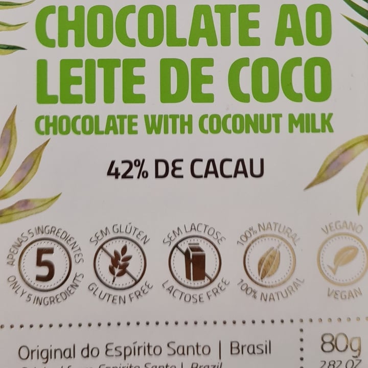 photo of Espírito Cacau Chocolate ao Leite de Coco shared by @marthacalderaro on  18 May 2024 - review
