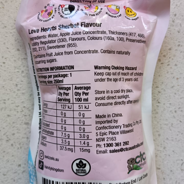 photo of Swizzels Sherbet Flavour Slush shared by @tardisco on  07 Oct 2025 - review