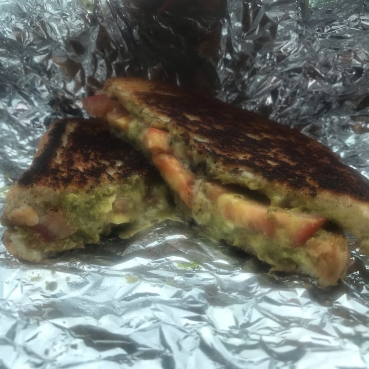 photo of Zammy's Vegan Kitchen Pressed Pesto Grilled Cheese shared by @arronlee on  05 May 2024 - review