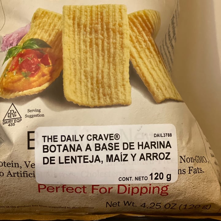 photo of The Daily Crave Lentil Chips, Botana A Base De Lenteja, Maíz Y Arroz shared by @juenmexico on  25 Jul 2024 - review