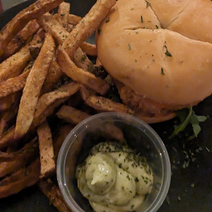 photo of Vegan Food House chickpea Burger And Fries shared by @mari84 on  31 Dec 2023 - review