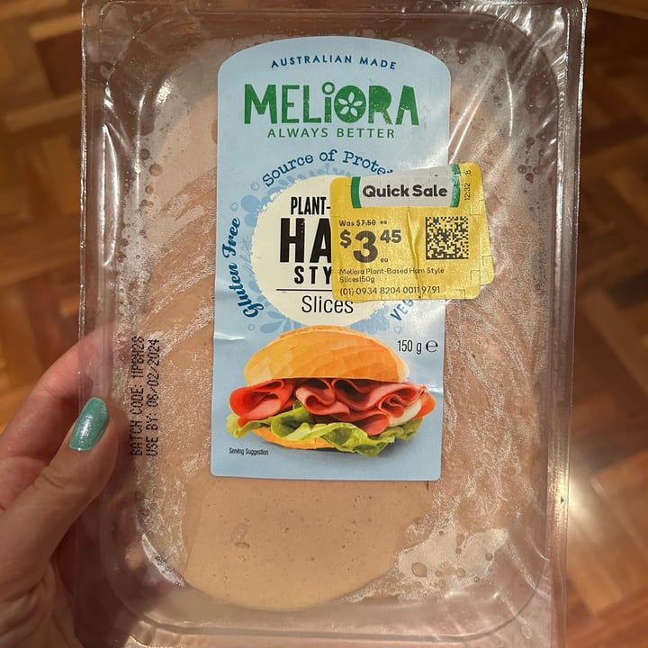 photo of Meliora Plant-Based Ham Style Slices shared by @vegellious on  05 Feb 2024 - review