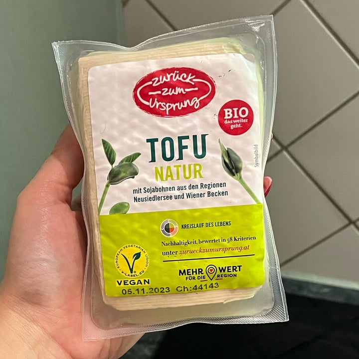 photo of Zurück zum Ursprung Natur Tofu shared by @ademarsi on  18 Aug 2023 - review