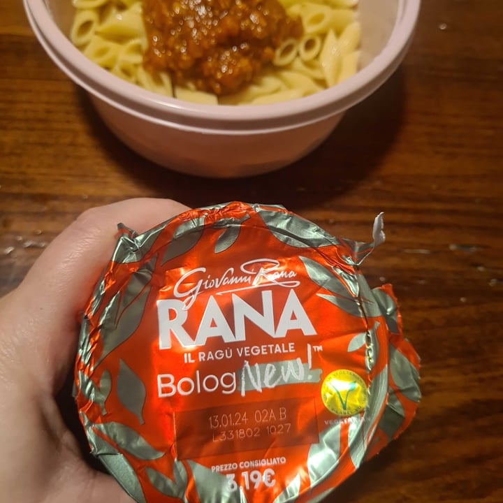 photo of Giovanni Rana Ragù Vegetale Bolognew shared by @alesssssssia on  05 Dec 2023 - review