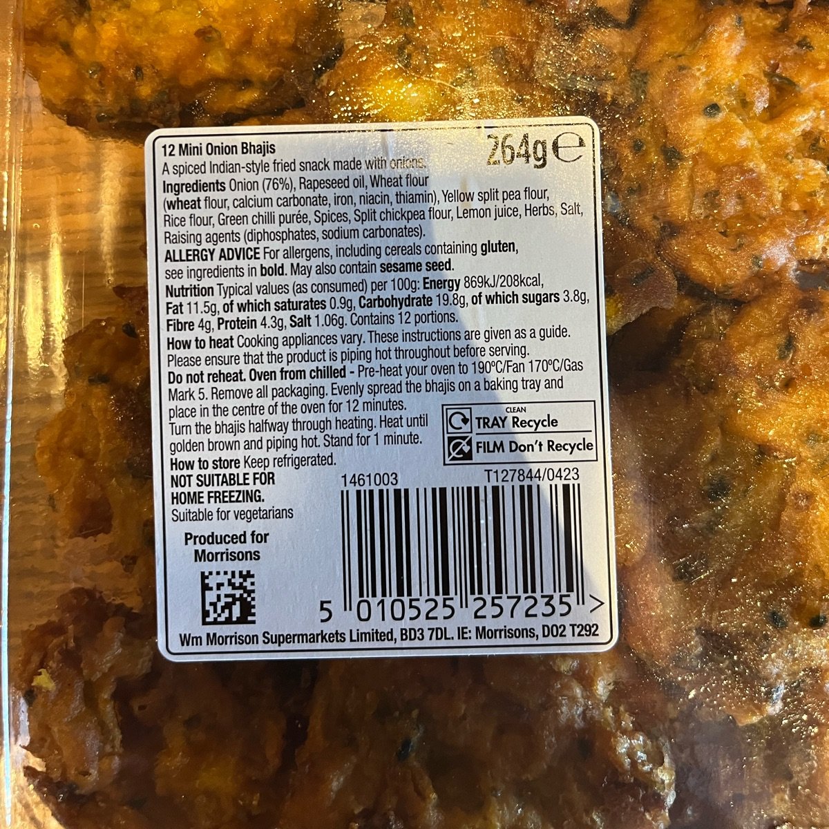 Morrisons 12 Mini Onion Bhaji Reviews abillion