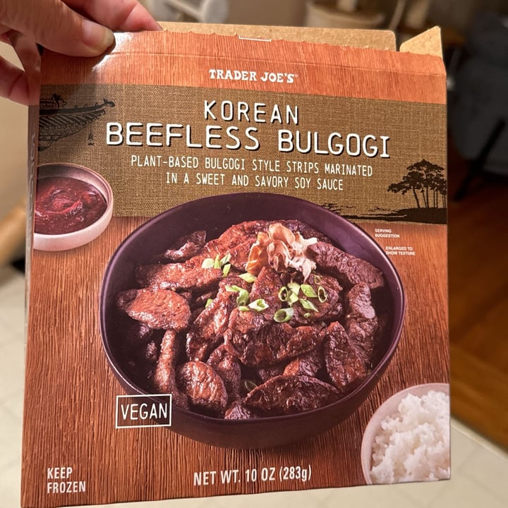photo of Trader Joe's Korean Beefless Bulgogi shared by @helke on  05 Mar 2024 - review