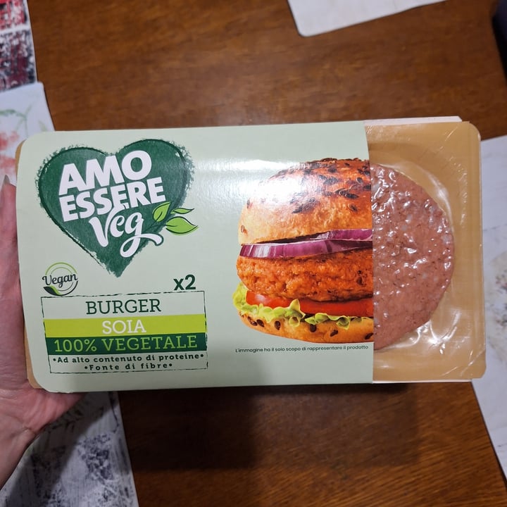 photo of Amo Essere Veg burger soia shared by @meryveg on  14 May 2024 - review