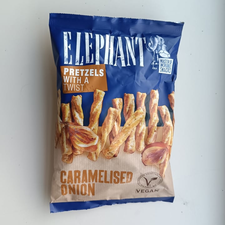 photo of Elephant Caramelised Onion Pretzels with a Twist shared by @flowvegan on  11 Jun 2024 - review