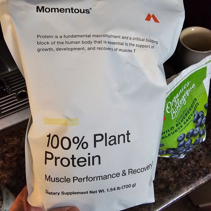 photo of Momentous Essential Plant-Based Protein - Vanilla Chai shared by @mermont on  29 Mar 2024 - review