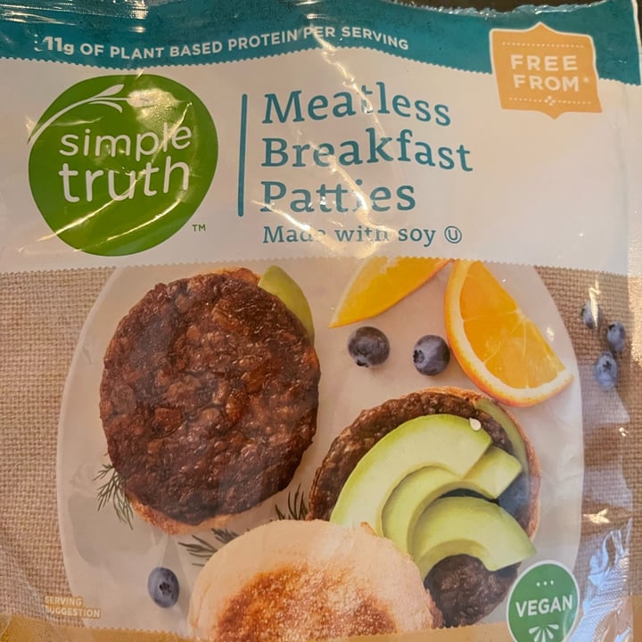 photo of Simple Truth Meatless Breakfast Patties shared by @sgerber33 on  21 Nov 2023 - review