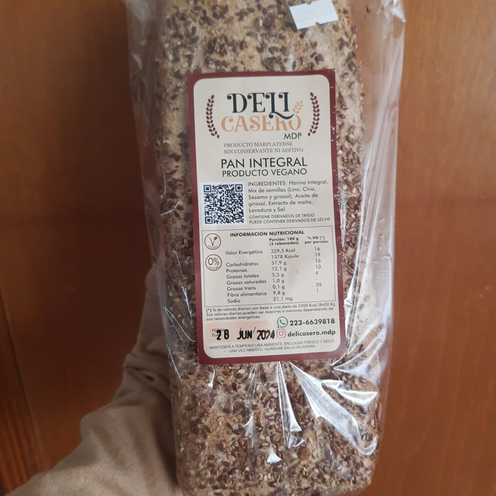 photo of Deli casero Pan Integral shared by @ktpmor on  01 Jul 2024 - review