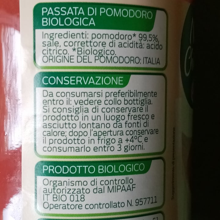 photo of Natura chiama selex Passata Di Pomodoro Biologica shared by @valeveg75 on  02 May 2024 - review