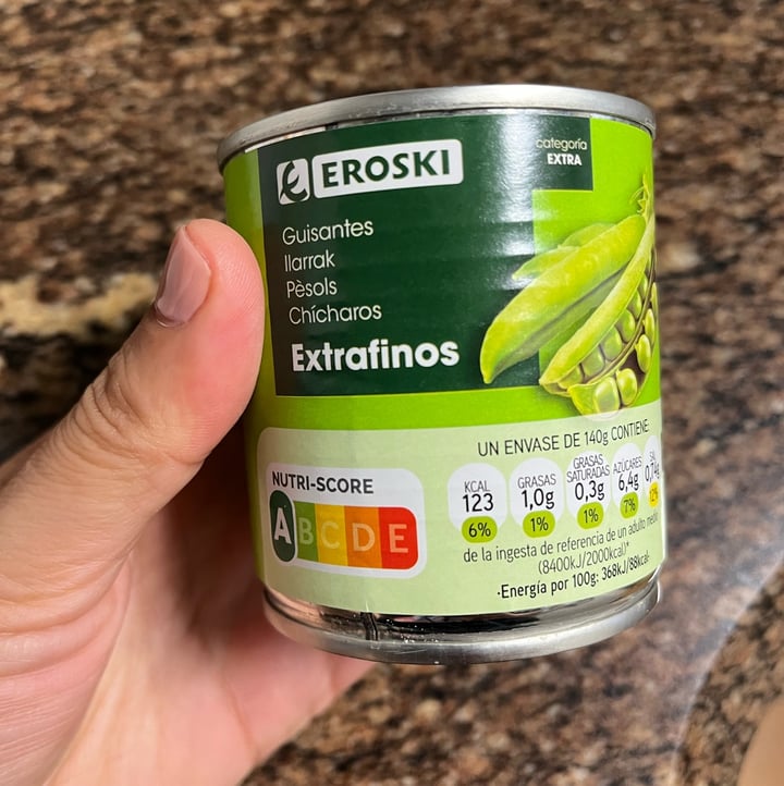 photo of Eroski guisantes extra finos shared by @telena on  11 Sep 2023 - review