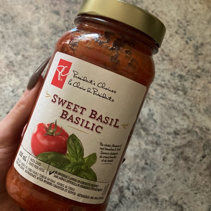photo of President's Choice Sweet Basil Pasta Sauce shared by @shlumpadinka on  29 Jul 2024 - review