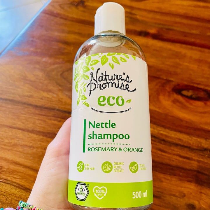 photo of Nature’s Promise Nettle shampoo Rosemary & Orange shared by @thevegabondgirl on  14 Apr 2024 - review