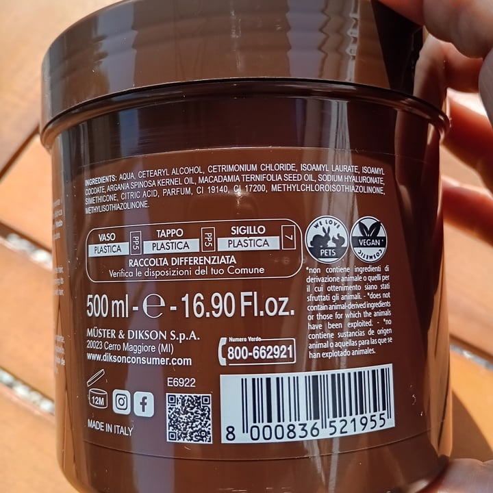 photo of Dikson maschera capelli argan shared by @claire66 on  03 Jul 2025 - review