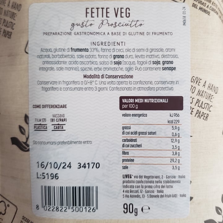 photo of is veg Fette Veg - Gusto Prosciutto shared by @tercorb on  27 Jul 2024 - review
