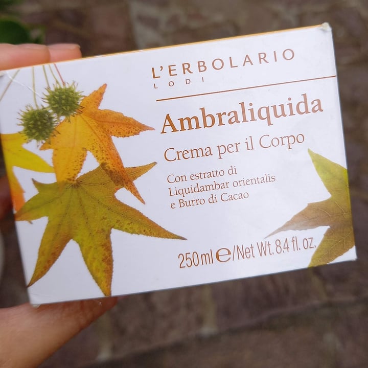 photo of L’Erbolario Ambraliquida crema per il corpo shared by @daniii123 on  16 Sep 2023 - review