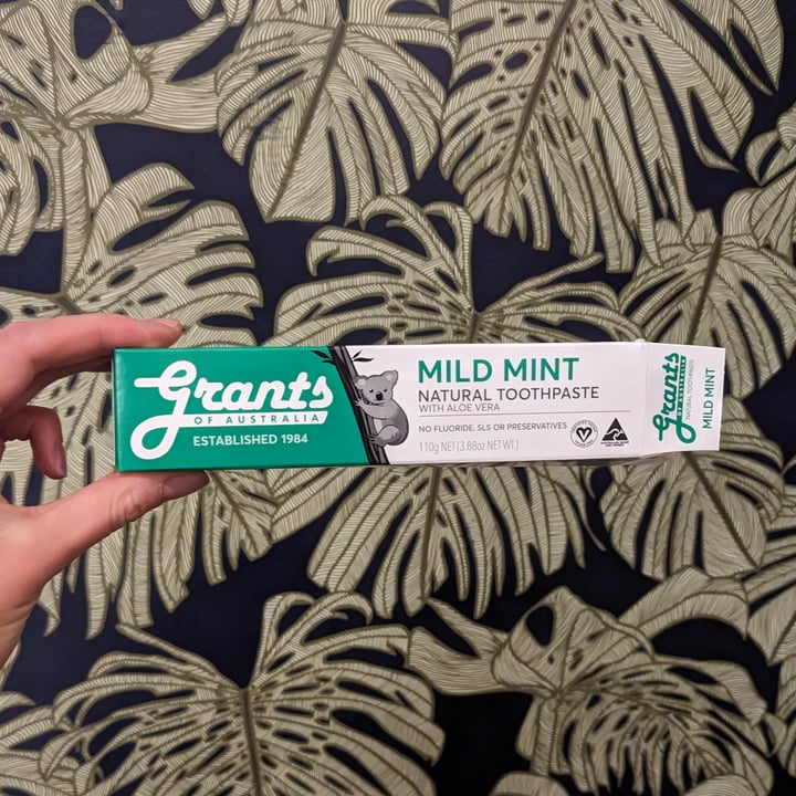 photo of Grants of Australia Mild mint toothpaste shared by @jandrews on  10 Oct 2023 - review