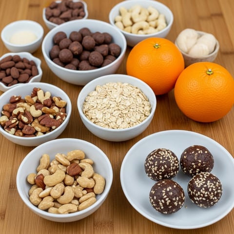 Quick & Easy No-Bake Vegan Energy Balls: Healthy Cacao & Orange Bites