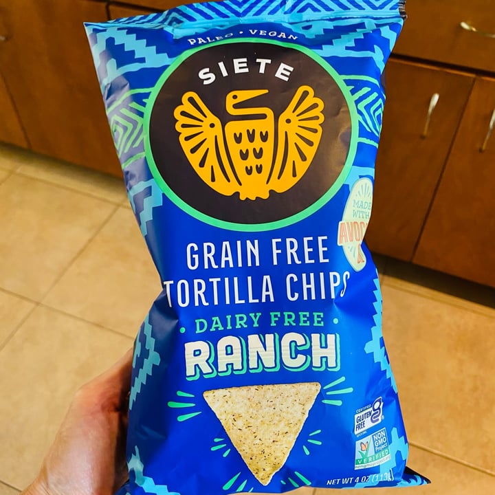 photo of Siete Family Foods Grain Free Ranch Tortilla Chips shared by @beckyyy on  07 Nov 2023 - review