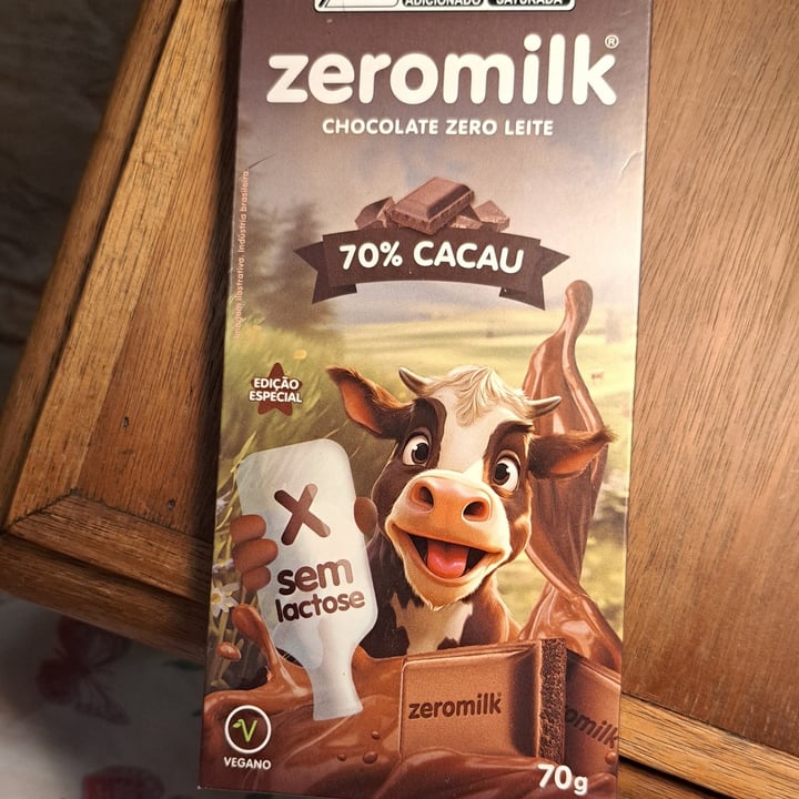 photo of Zeromilk 70% Cacau shared by @veganoca on  22 Feb 2025 - review
