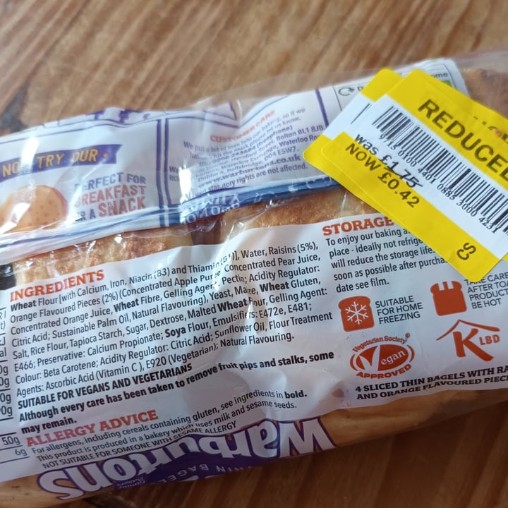 photo of Warburtons Fruity Thin Bagels shared by @emsieee on  03 Oct 2025 - review
