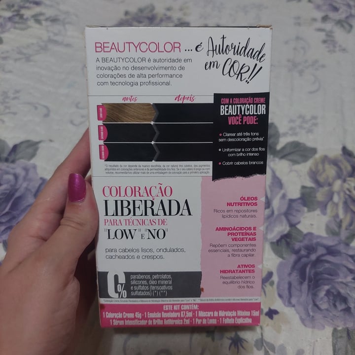 photo of Beautycolor Tintura Permanente Cores Reais - Cor 1.0 preto ônix shared by @luvmafe on  20 Jan 2024 - review