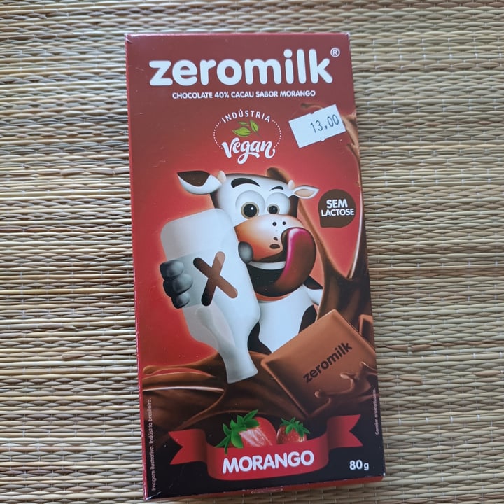 photo of Zeromilk  chocolate 40% cacau sabor morango shared by @handerson on  08 Oct 2023 - review