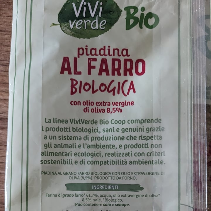photo of Viviverde coop piadina farro piadina Di Farro shared by @chiaraabillion on  26 Feb 2024 - review