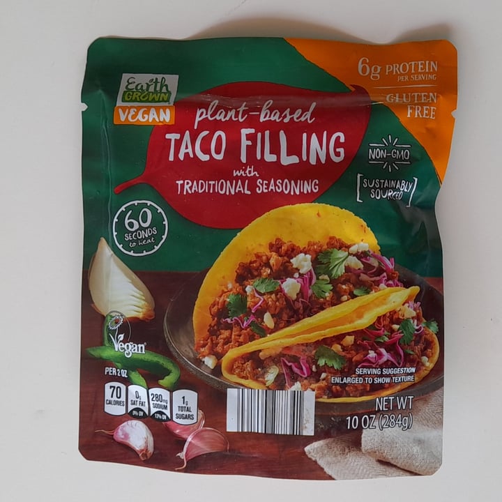 photo of Earth Grown Vegan taco filling shared by @meiretorres2022 on  29 May 2024 - review