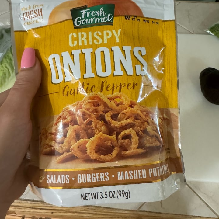 photo of Fresh Gourmet Crispy Onions - Garlic Pepper shared by @clarec36 on  30 Apr 2024 - review