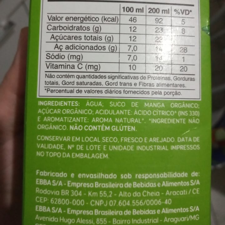 photo of pressade suco Suco Orgânico de Manga shared by @aripenribz on  24 Jul 2024 - review