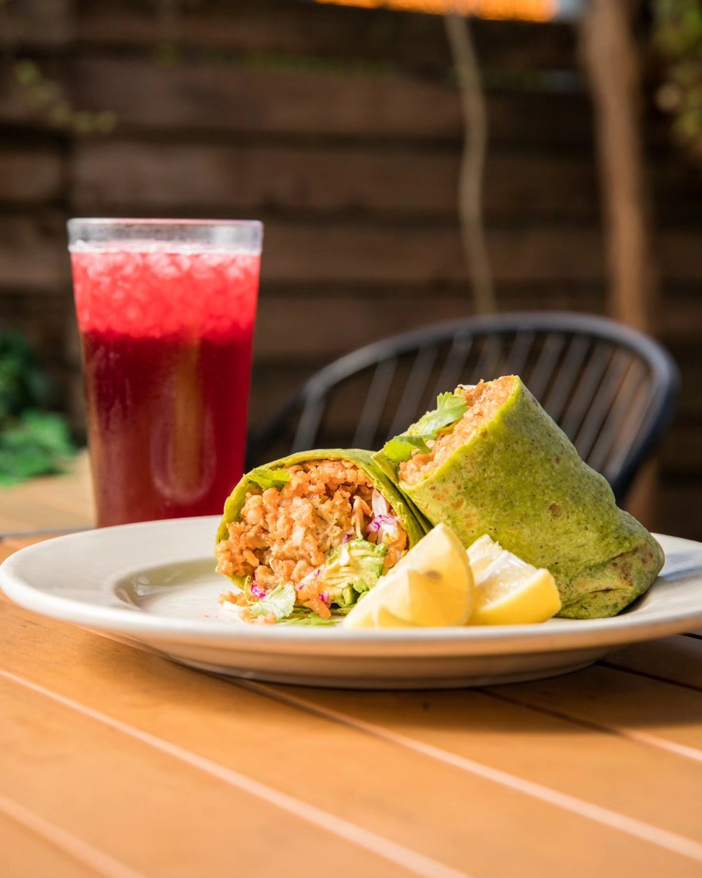 Mr Natural vegan burrito meal