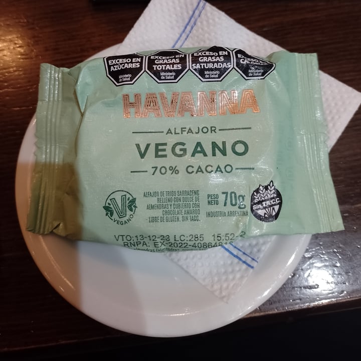 photo of Havanna Alfajor Vegano shared by @belenvegan on  17 Nov 2023 - review