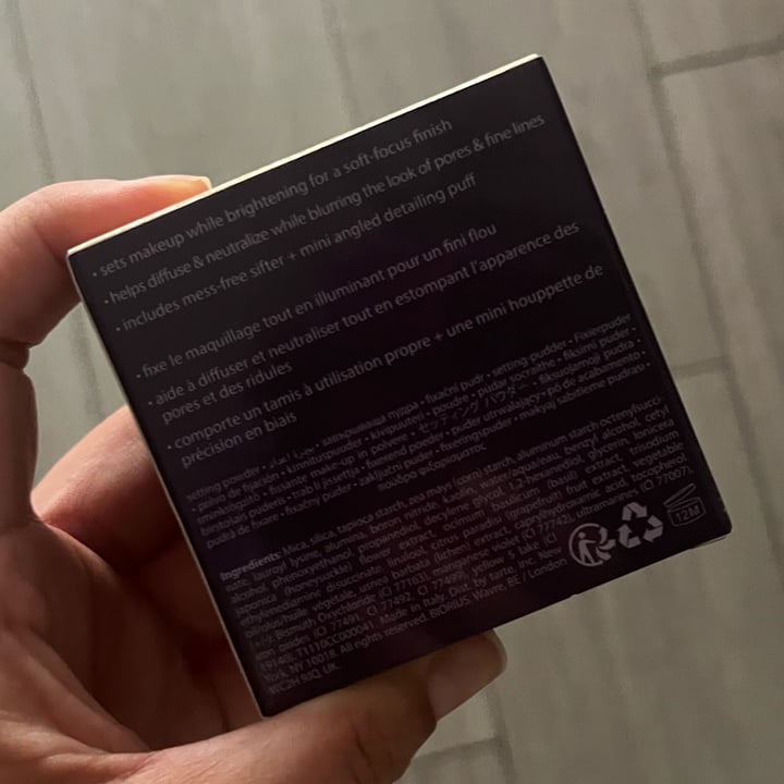 photo of Tarte Cosmetics Smooth Operator Finishing Powder shared by @bego18 on  12 Jul 2025 - review