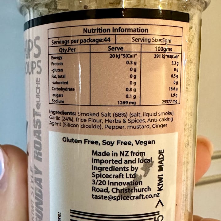 photo of Spicecraft Smokey Garlic Salt shared by @leratonsaveur on  23 Apr 2024 - review