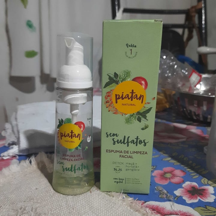 photo of Piatan Natural Espuma De Limpeza Facial shared by @barbborges on  12 May 2024 - review