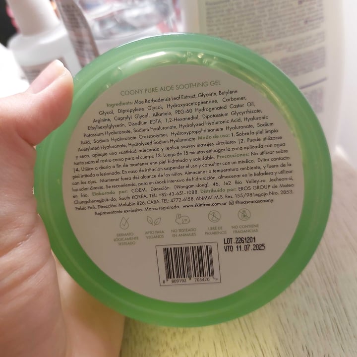 photo of Coony Korean Beauty Lab Pure Aloe Soothing Gel shared by @josalinas on  01 Nov 2023 - review