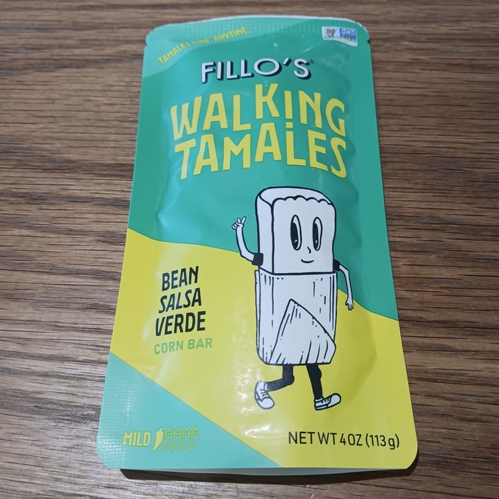 photo of Fillo’s bean salsa verde walking tamales shared by @heartartichokehearts on  30 Apr 2024 - review