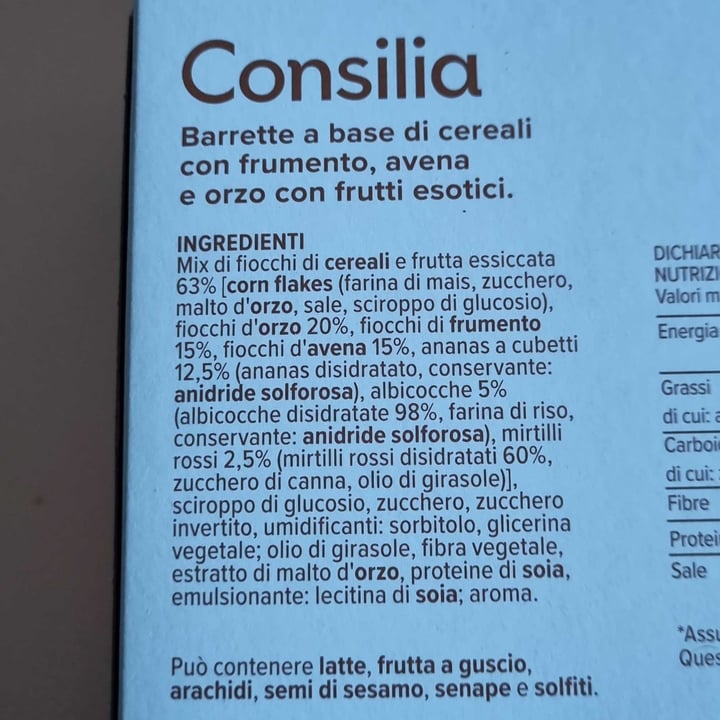 photo of Consilia barrette Muesli Mix Frutti Esotici shared by @darkessa on  11 May 2024 - review