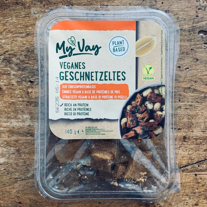 photo of MyVay Veganes Geschnetzeltes shared by @calcabrina on  27 Apr 2024 - review