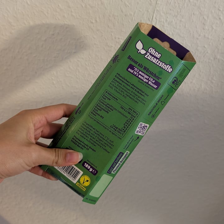 photo of Planted Bratwurst Kräuter shared by @punilu on  09 Sep 2025 - review